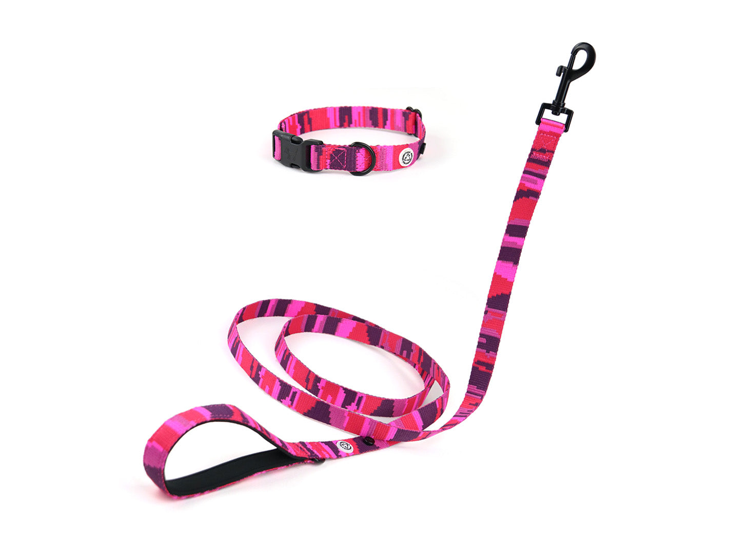 Pink Camo Dog Collar Walk Kit